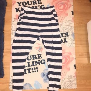 Zara blue and white sweatpants